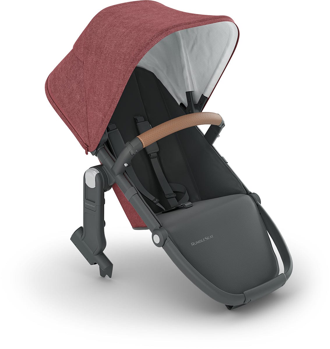 UPPAbaby RumbleSeat V2+ - Lucy (Rosewood Melange / Carbon Frame / Saddle Leather)