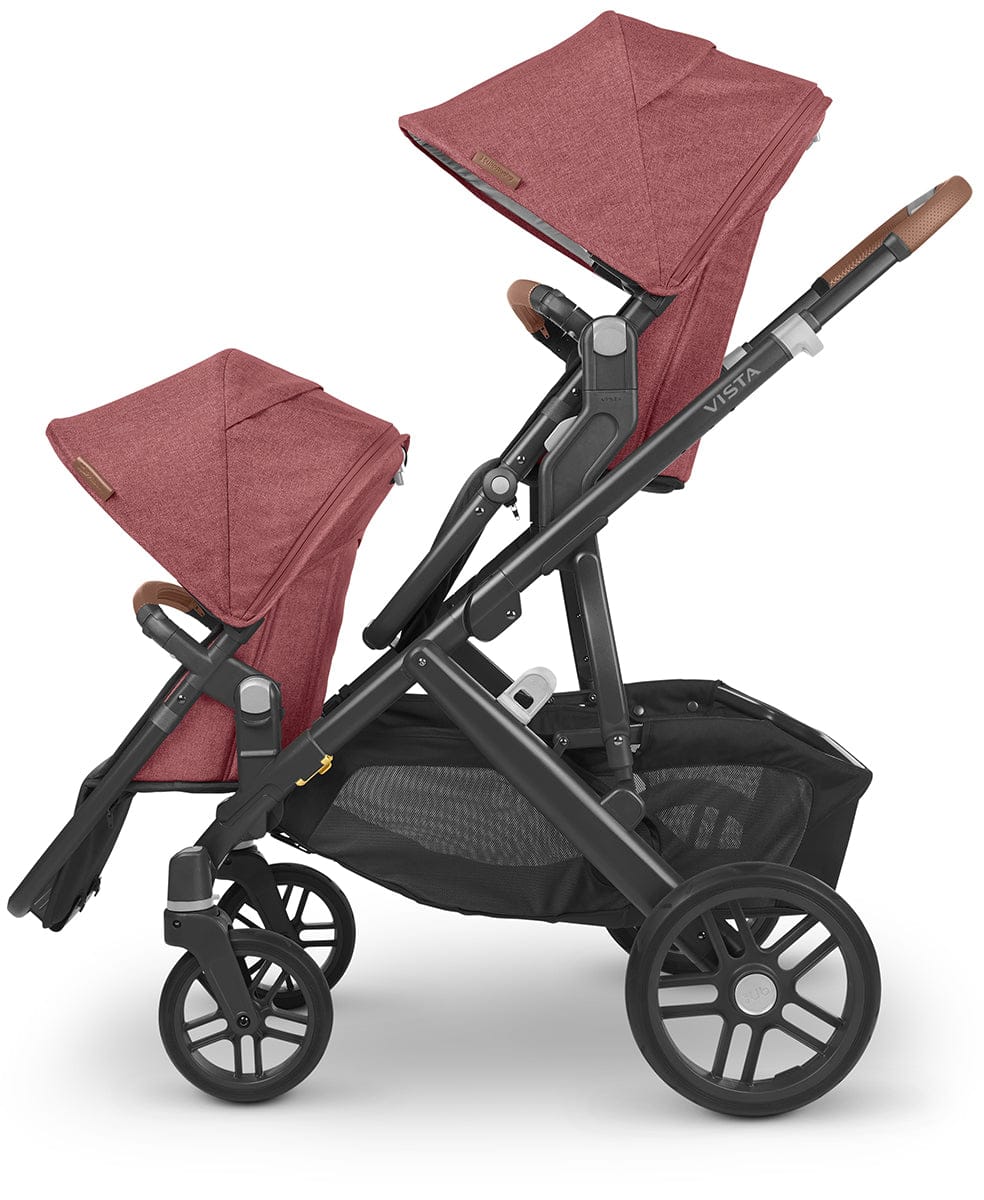 UPPAbaby Rumbleseat V2 - Lucy (Rosewood Melange / Carbon / Saddle Leather) - 0920-RBS-US-LCY