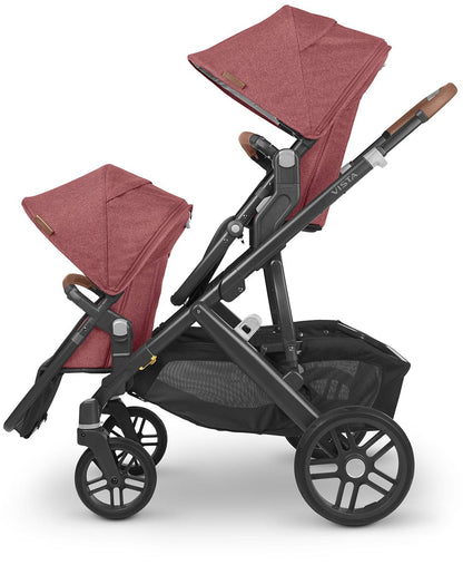 UPPAbaby Rumbleseat V2 - Lucy (Rosewood Melange / Carbon / Saddle Leather) - 0920-RBS-US-LCY