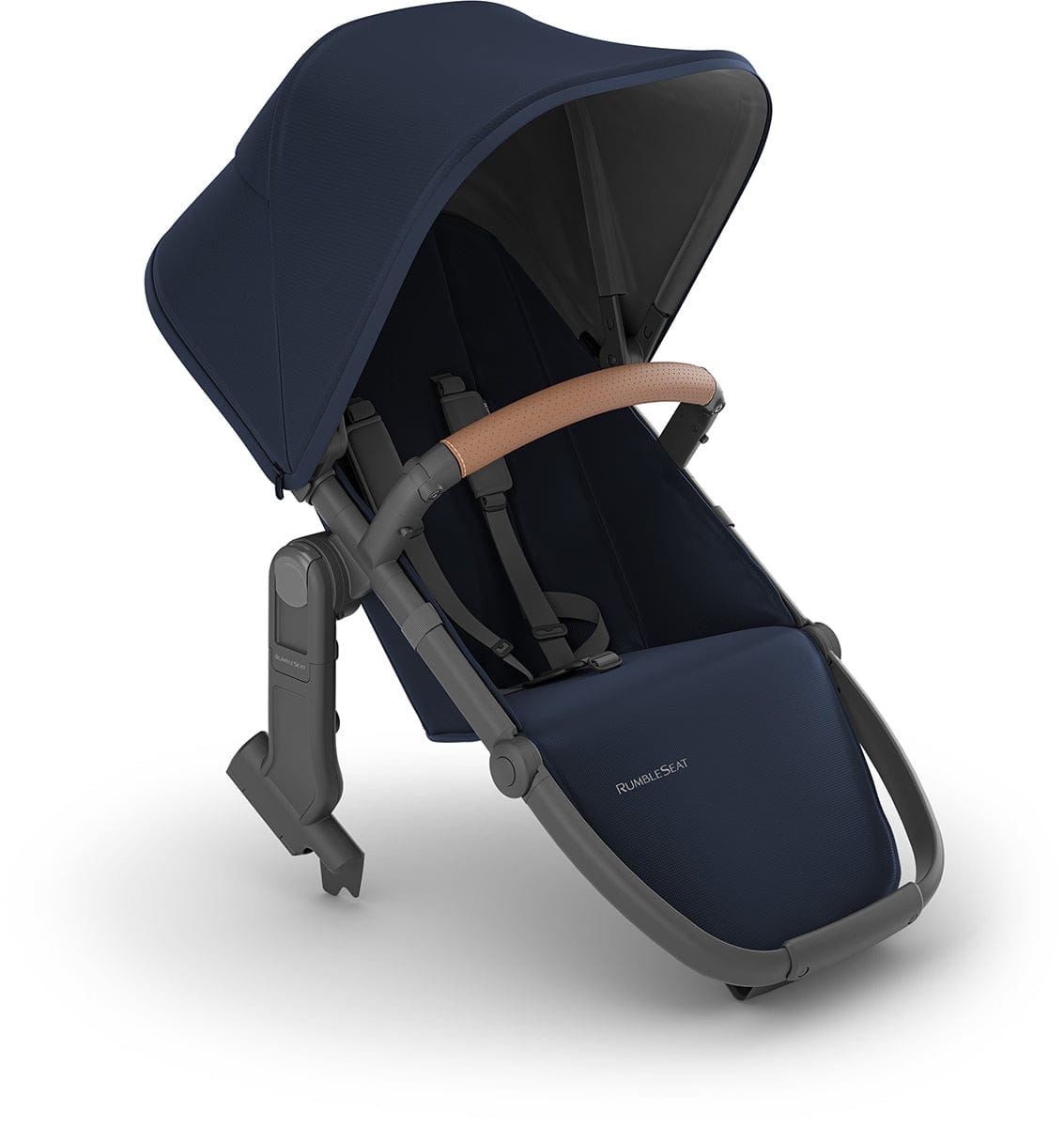 UPPAbaby RumbleSeat V2+ - Noa (Navy / Carbon Frame / Saddle Leather) - 0903-RBS-US-NOA