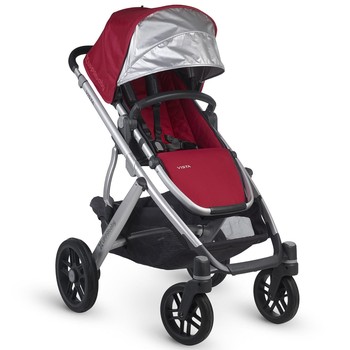 UPPAbaby 2015/2016 VISTA Stroller - Denny (Red/Silver)