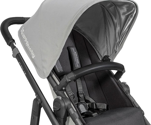 UPPAbaby Vista/Cruz Leather Bumper Bar Cover - Black - 0917-LBP-WW-BLK