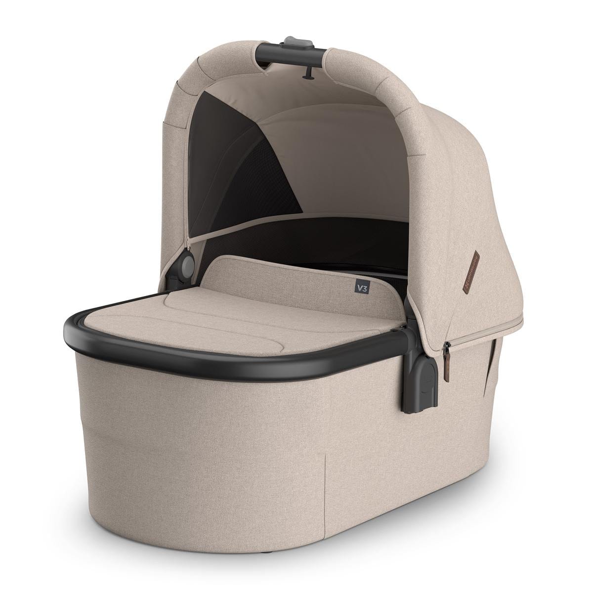 UPPAbaby Vista, Cruz, Ridge Bassinet V3 - Ada (Sandstone Melange / Carbon Frame) - 0903-BAS-NA-ADA