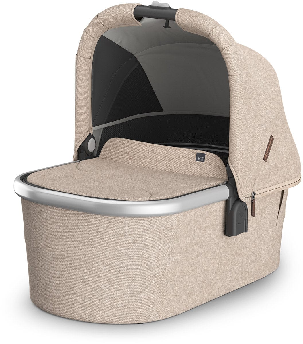 UPPAbaby Vista, Cruz, Ridge Bassinet V3 - Declan (Oat Melange / Silver Frame) - 0903-BAS-NA-DCL