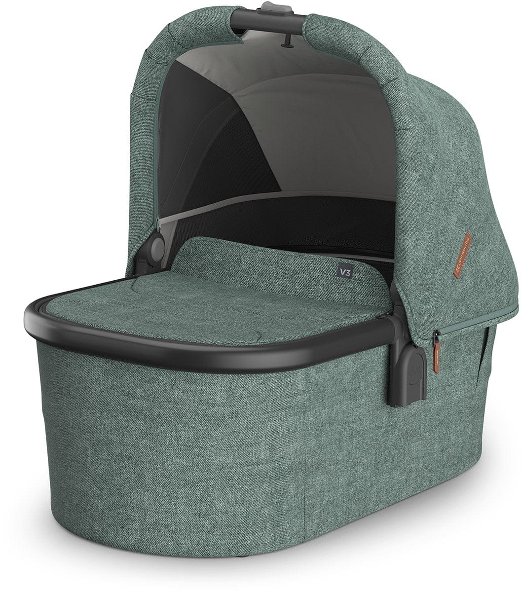 UPPAbaby Vista, Cruz, Ridge Bassinet V3 - Gwen (Green Melange / Carbon Frame) - 0903-BAS-NA-GWN