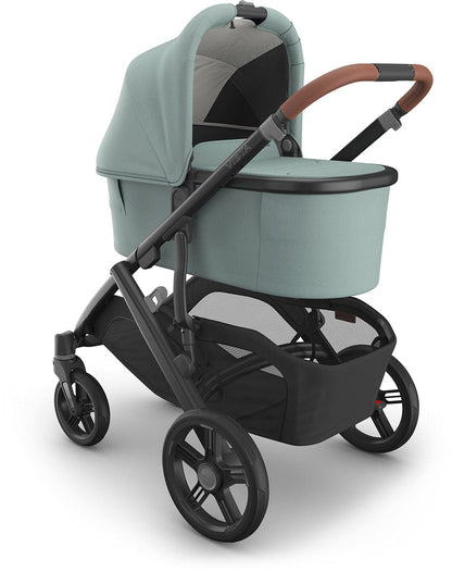 UPPAbaby Vista, Cruz, Ridge Bassinet V3 - Kenzi (Mystic Aqua / Carbon Frame) - 0903-BAS-NA-KNZ