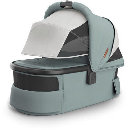 UPPAbaby Vista, Cruz, Ridge Bassinet V3 - Kenzi (Mystic Aqua / Carbon Frame) - 0903-BAS-NA-KNZ