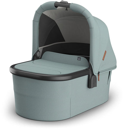 UPPAbaby Vista, Cruz, Ridge Bassinet V3 - Kenzi (Mystic Aqua / Carbon Frame) - 0903-BAS-NA-KNZ