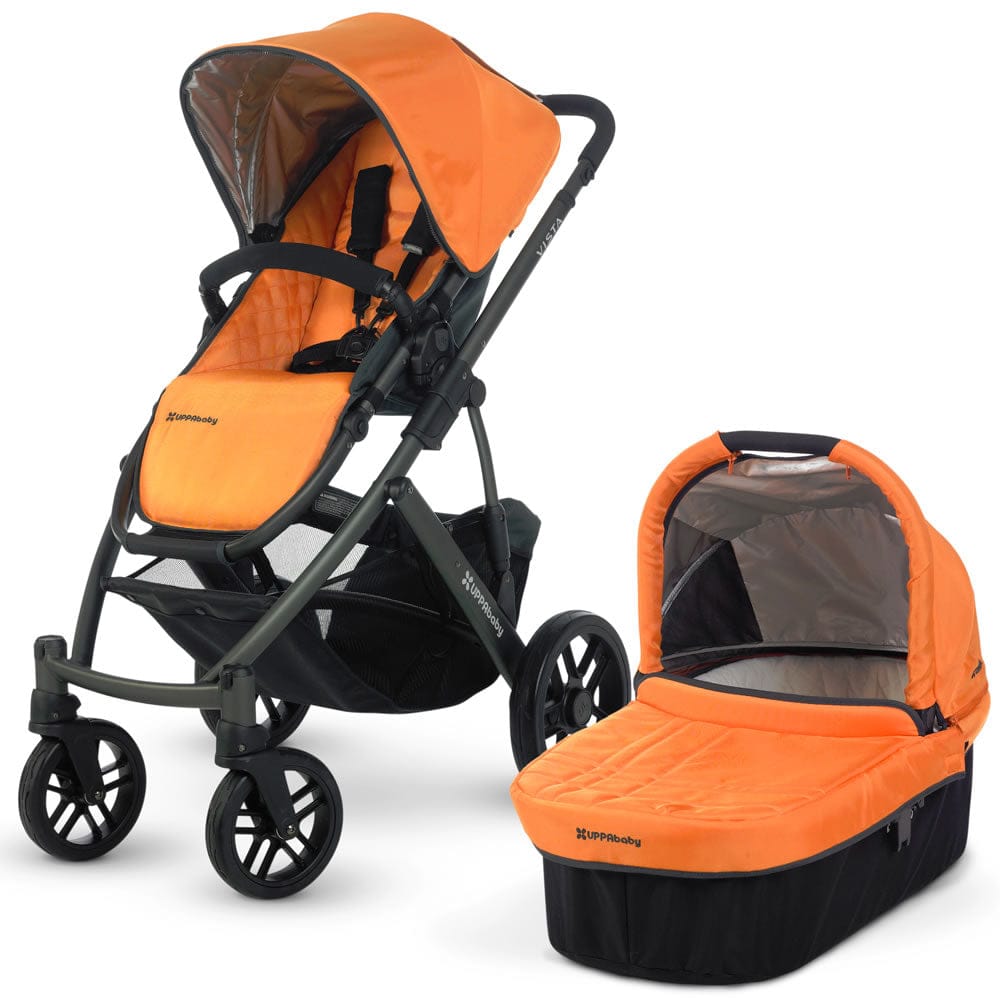 UPPAbaby Vista Stroller Drew (Tangerine with Graphite Frame) - 0112-DRW