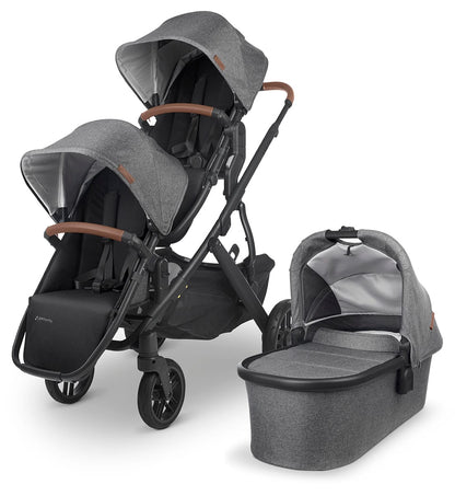 UPPAbaby VISTA V2 Double Stroller Bundle - Greyson - DBL-0320-VIS-US-GRY