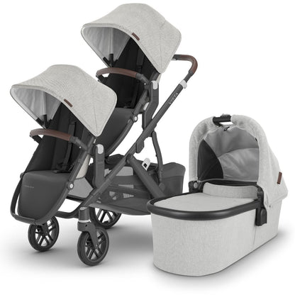 UPPAbaby VISTA V2 Double Stroller Bundle with Rumble Seat V2+ - Anthony - DBL-0320-VIS-US-ATH-RV2P