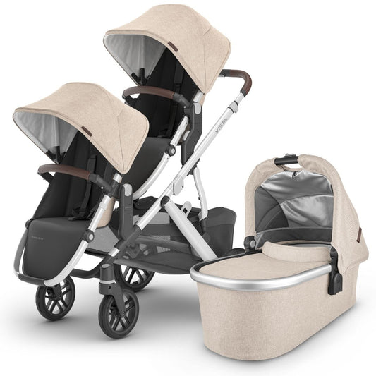 UPPAbaby VISTA V2 Double Stroller Bundle with Rumble Seat V2+ - Declan - DBL-0320-VIS-US-DCL-RV2P