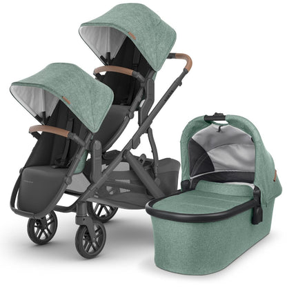 UPPAbaby VISTA V2 Double Stroller Bundle with Rumble Seat V2+ - Gwen - DBL-0320-VIS-US-GWN-RV2P