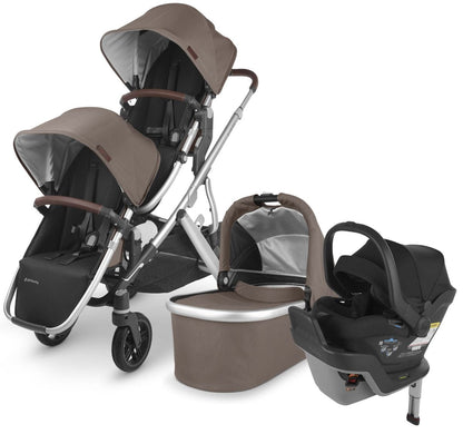UPPAbaby VISTA V2 Double Stroller + MESA MAX Travel System Bundle - Theo / Jake - DBLTRVL-MAX-0320-VIS-US-THO