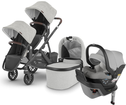 UPPAbaby VISTA V2 Double Stroller + MESA MAX Travel System Bundle with Rumble Seat V2+ - Anthony - DBLTRVL-MAX-0320-VIS-US-ATH-RV2P