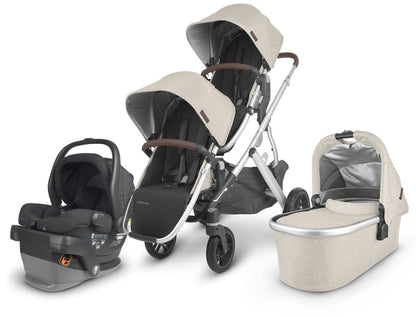 UPPAbaby VISTA V2 Double Stroller + MESA V2 Travel System Bundle - Declan / Jake - DBLTRVL-MESAV2-0320-VIS-US-DCL
