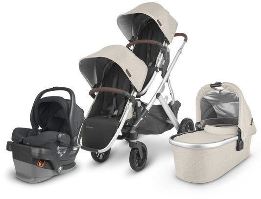 UPPAbaby VISTA V2 Double Stroller + MESA V2 Travel System Bundle - Declan / Jake - DBLTRVL-MESAV2-0320-VIS-US-DCL