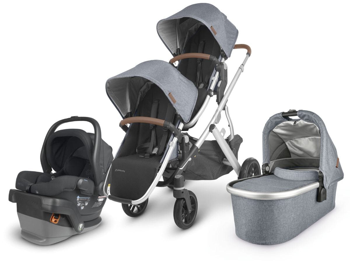 UPPAbaby VISTA V2 Double Stroller + MESA V2 Travel System Bundle - Gregory / Jake - DBLTRVL-MESAV2-0320-VIS-US-GRG