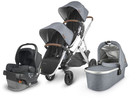 UPPAbaby VISTA V2 Double Stroller + MESA V2 Travel System Bundle - Gregory / Jake - DBLTRVL-MESAV2-0320-VIS-US-GRG