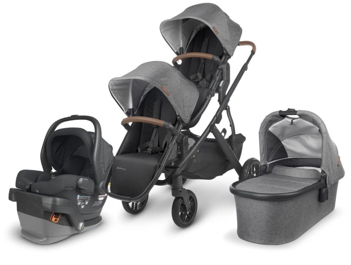 UPPAbaby VISTA V2 Double Stroller + MESA V2 Travel System Bundle - Greyson / Jake - DBLTRVL-MESAV2-0320-VIS-US-GRY