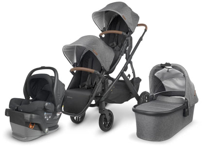 UPPAbaby VISTA V2 Double Stroller + MESA V2 Travel System Bundle - Greyson / Jake - DBLTRVL-MESAV2-0320-VIS-US-GRY