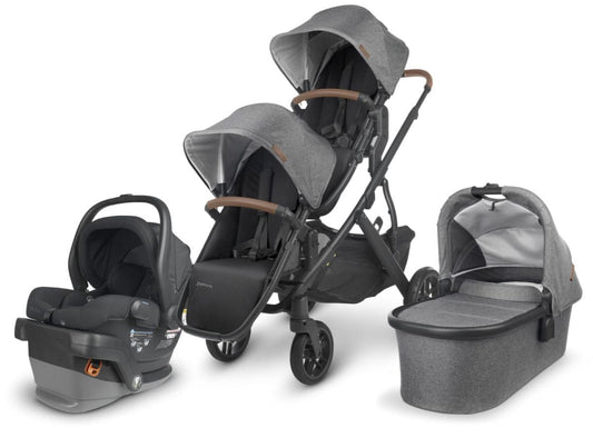 UPPAbaby VISTA V2 Double Stroller + MESA V2 Travel System Bundle - Greyson / Jake - DBLTRVL-MESAV2-0320-VIS-US-GRY