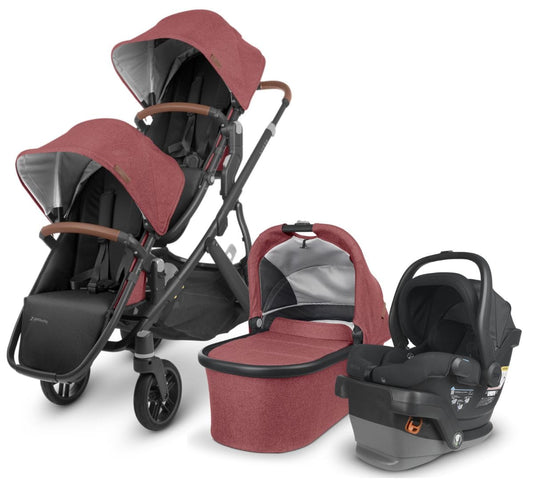 UPPAbaby VISTA V2 Double Stroller + MESA V2 Travel System Bundle - Lucy / Jake - DBLTRVL-MESAV2-0320-VIS-US-LCY-JKE