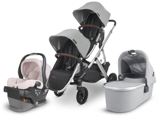 UPPAbaby VISTA V2 Double Stroller + MESA V2 Travel System Bundle - Stella / Alice