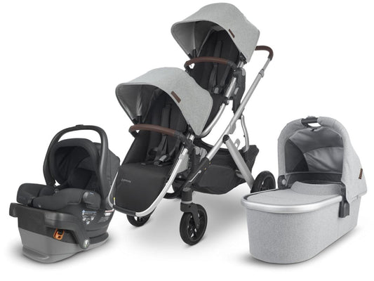UPPAbaby VISTA V2 Double Stroller + MESA V2 Travel System Bundle - Stella / Jake