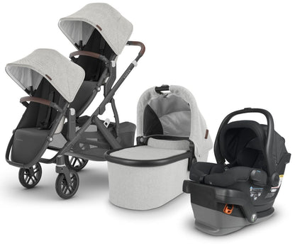 UPPAbaby VISTA V2 Double Stroller + MESA V2 Travel System Bundle with Rumble Seat V2+ - Anthony / Jake - DBLTRVL-MESAV2-0320-VIS-US-ATH-RV2P