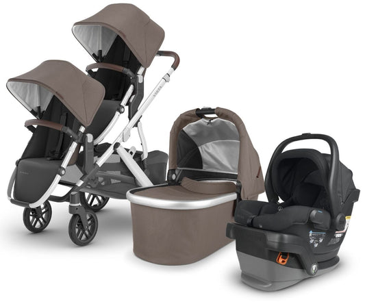 UPPAbaby VISTA V2 Double Stroller + MESA V2 Travel System Bundle with Rumble Seat V2+ - Theo / Jake - DBLTRVL-MESAV2-0320-VIS-US-THO-RV2P