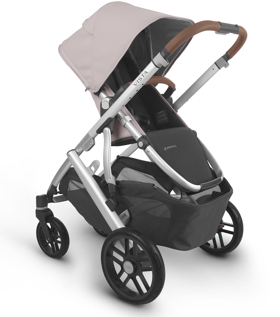UPPAbaby Vista V2 Single-to-Double Stroller - Alice (Dusty Pink/Silver/Saddle Leather)