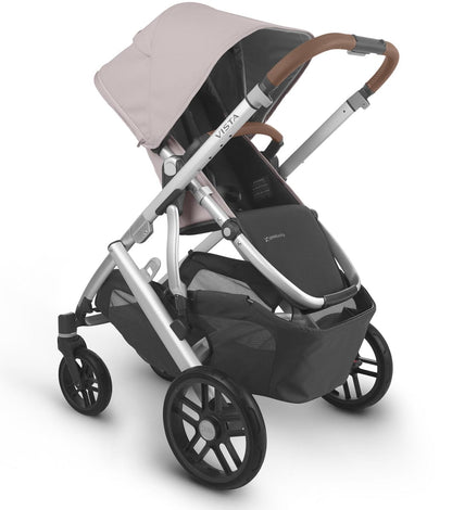UPPAbaby Vista V2 Single-to-Double Stroller - Alice (Dusty Pink/Silver/Saddle Leather)