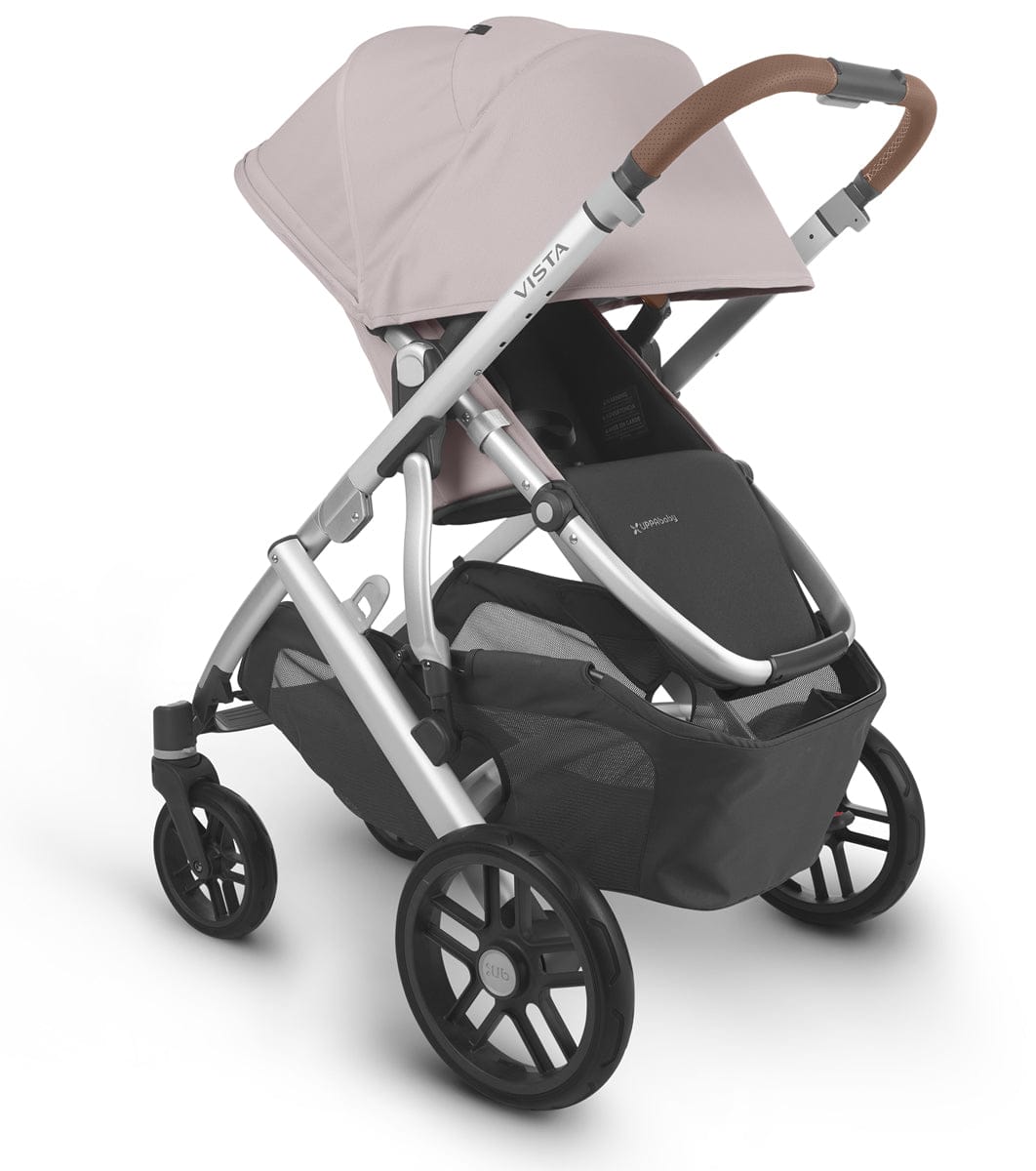 UPPAbaby Vista V2 Single-to-Double Stroller - Alice (Dusty Pink/Silver/Saddle Leather)