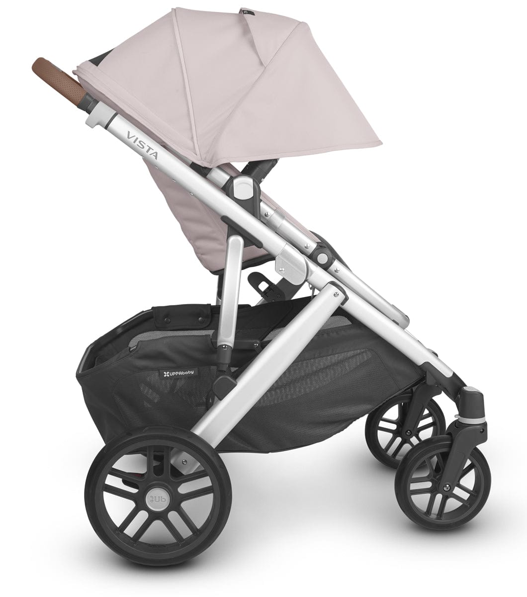 UPPAbaby Vista V2 Single-to-Double Stroller - Alice (Dusty Pink/Silver/Saddle Leather)