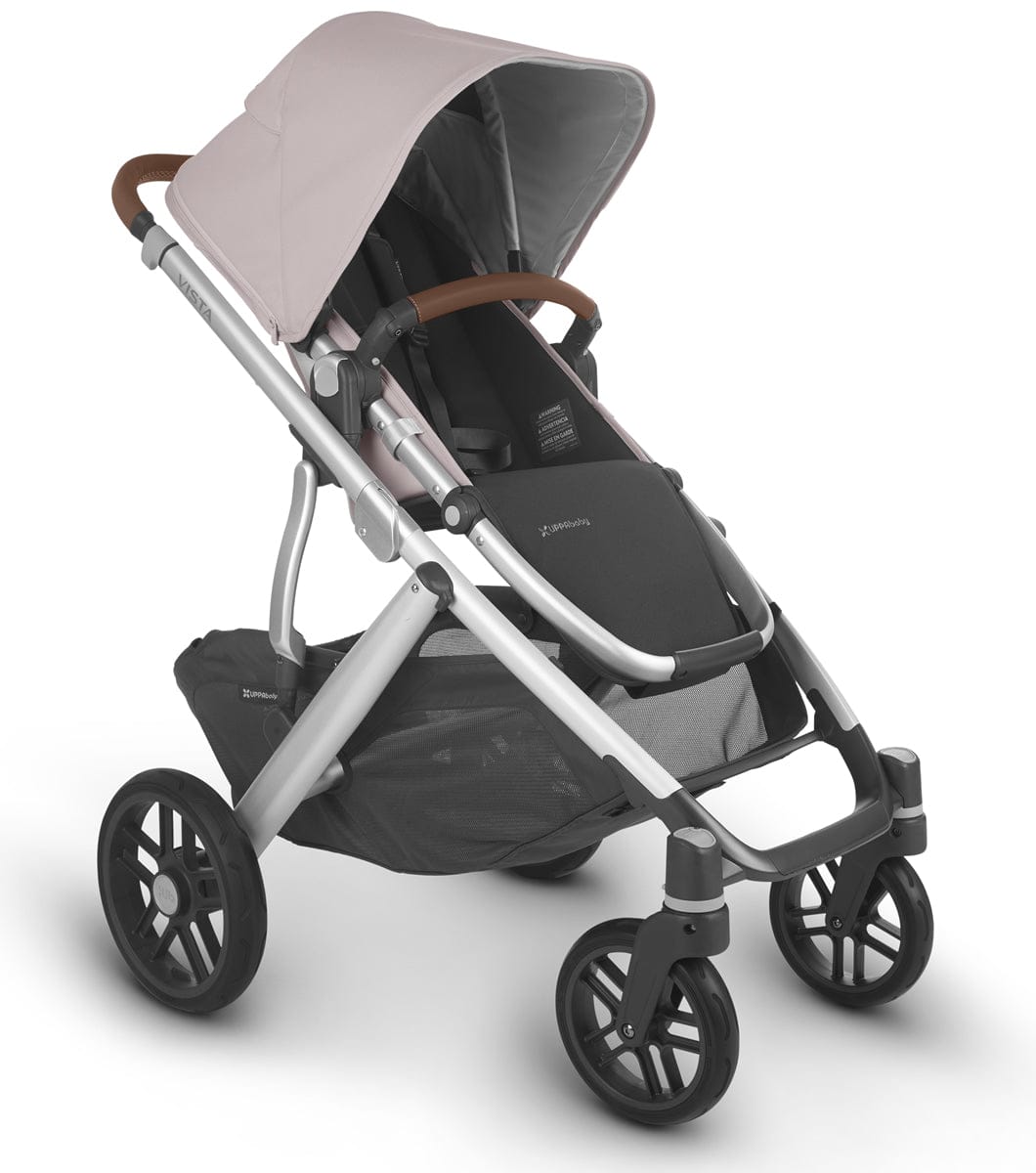 UPPAbaby Vista V2 Single-to-Double Stroller - Alice (Dusty Pink/Silver/Saddle Leather)