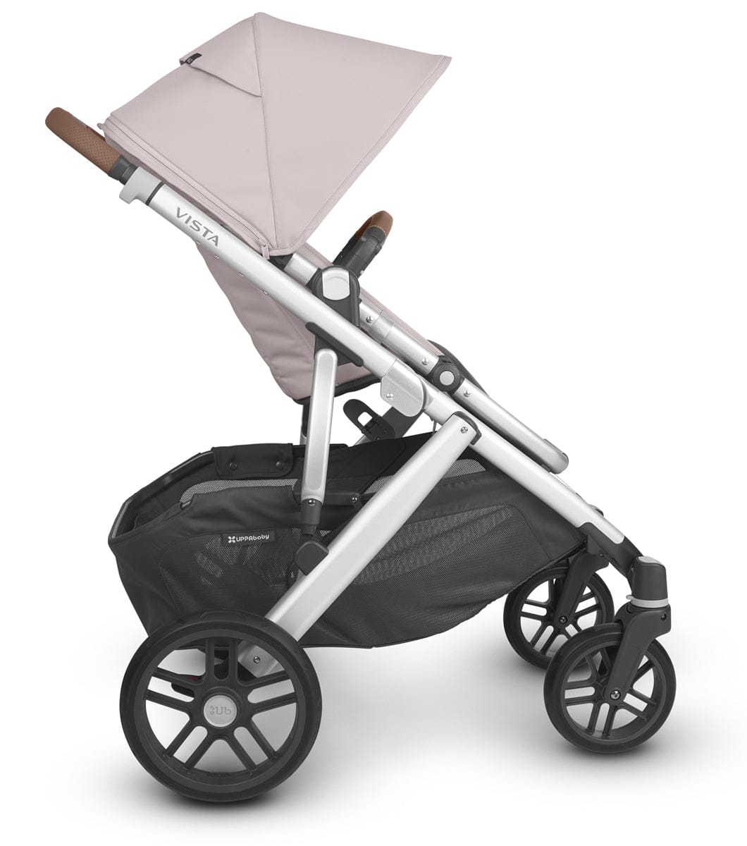 UPPAbaby Vista V2 Single-to-Double Stroller - Alice (Dusty Pink/Silver/Saddle Leather)