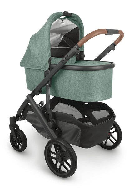 UPPAbaby VISTA V2 Single-to-Double Stroller - Gwen (Green Melange / Carbon / Saddle Leather) - 0320-VIS-US-GWN