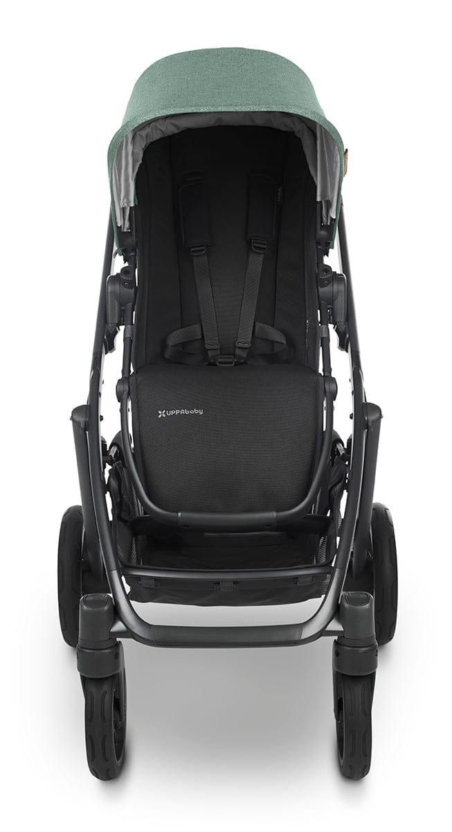 UPPAbaby VISTA V2 Single-to-Double Stroller - Gwen (Green Melange / Carbon / Saddle Leather) - 0320-VIS-US-GWN