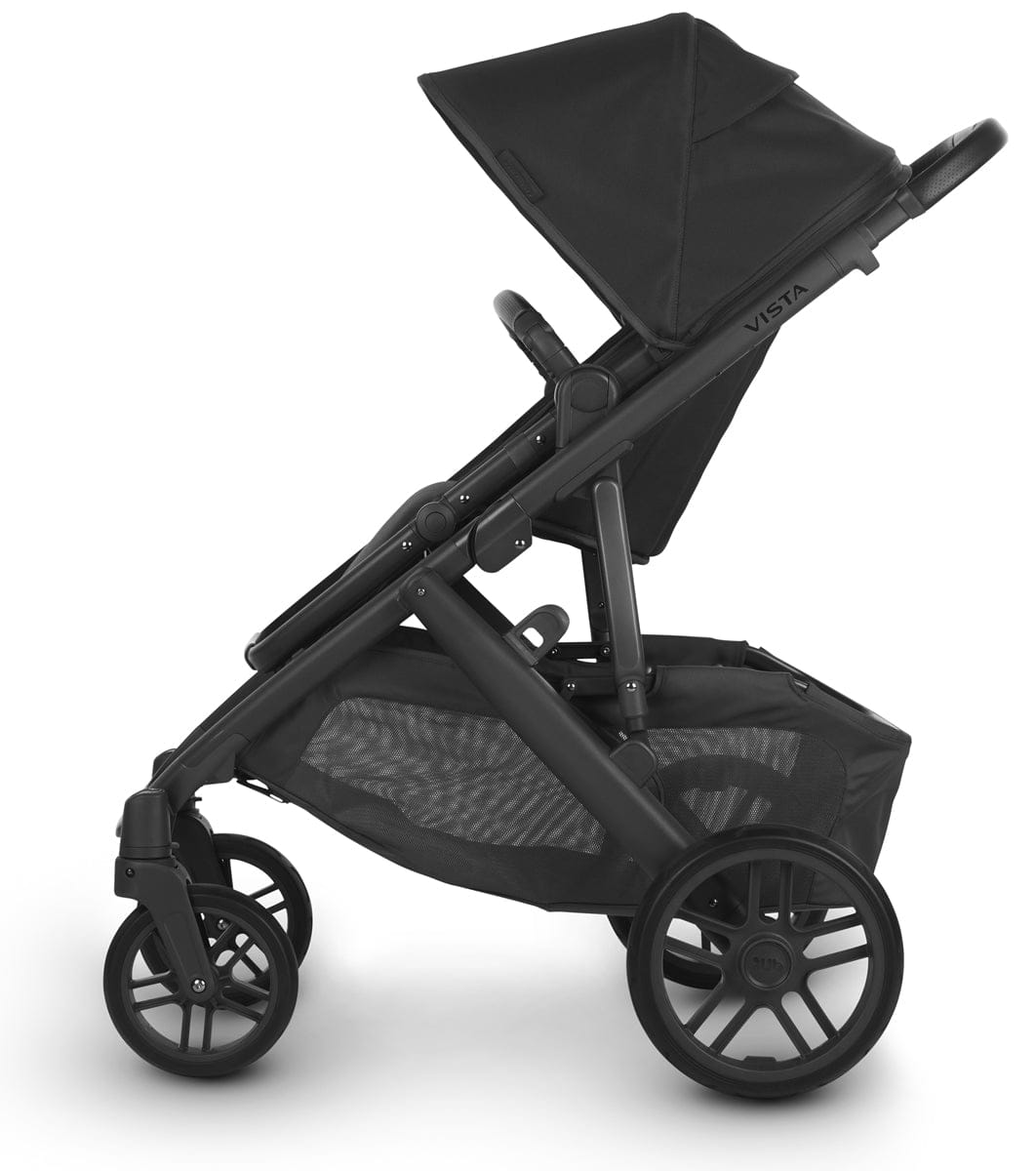 UPPAbaby Vista V2 Single-to-Double Stroller - Jake (Black/Carbon/Black Leather) - 0320-VIS-US-JKE