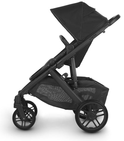 UPPAbaby Vista V2 Single-to-Double Stroller - Jake (Black/Carbon/Black Leather) - 0320-VIS-US-JKE