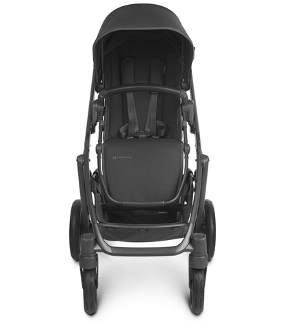 UPPAbaby Vista V2 Single-to-Double Stroller - Jake (Black/Carbon/Black Leather) - 0320-VIS-US-JKE