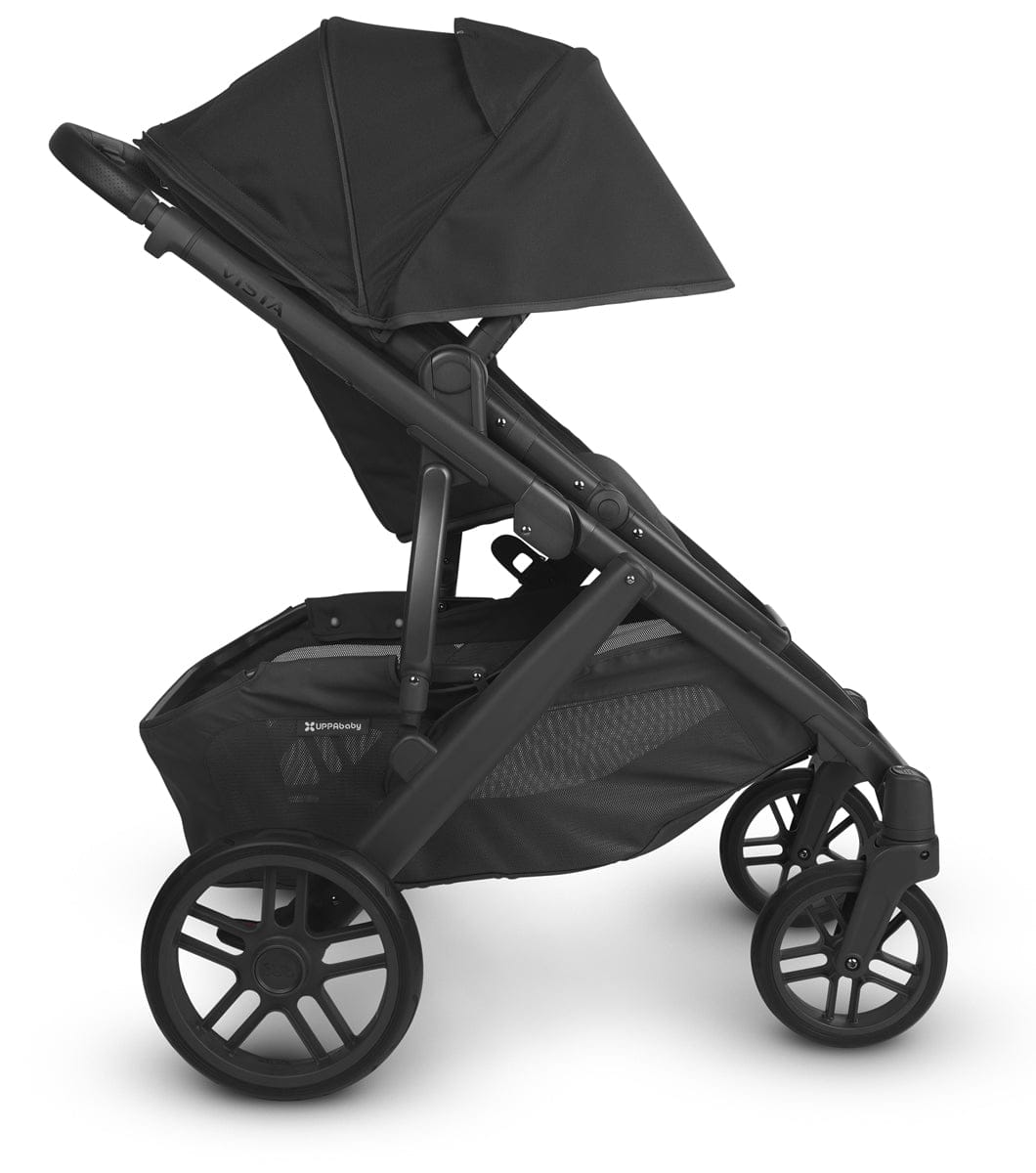 UPPAbaby Vista V2 Single-to-Double Stroller - Jake (Black/Carbon/Black Leather) - 0320-VIS-US-JKE