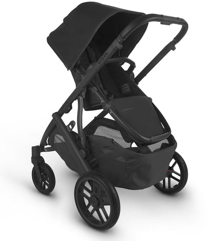 UPPAbaby Vista V2 Single-to-Double Stroller - Jake (Black/Carbon/Black Leather) - 0320-VIS-US-JKE