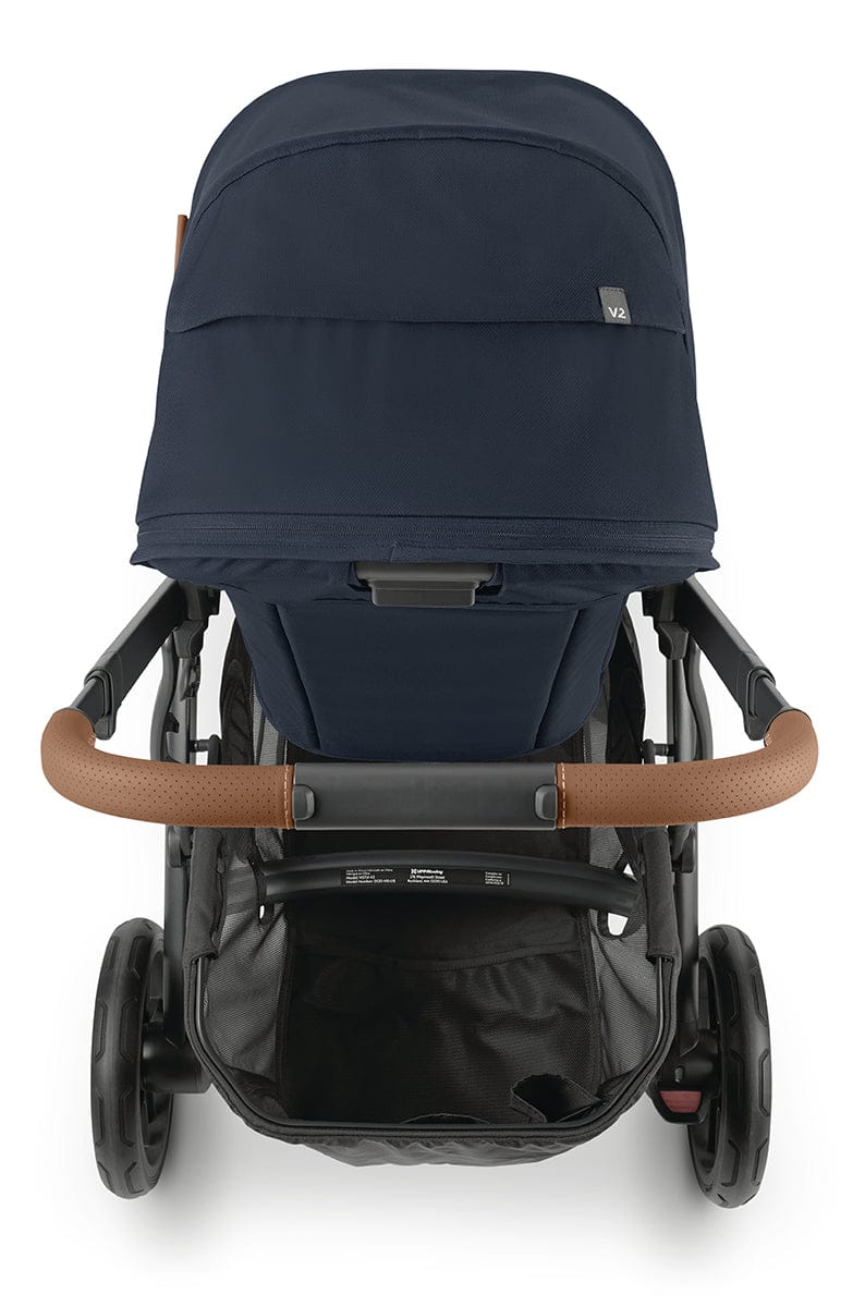 UPPAbaby VISTA V2 Single-to-Double Stroller - Noa (Navy/Carbon/Saddle Leather) - 0320-VIS-US-NOA