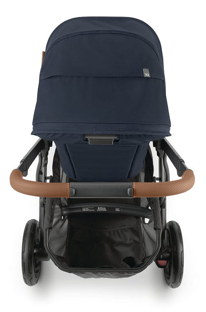 UPPAbaby VISTA V2 Single-to-Double Stroller - Noa (Navy/Carbon/Saddle Leather) - 0320-VIS-US-NOA