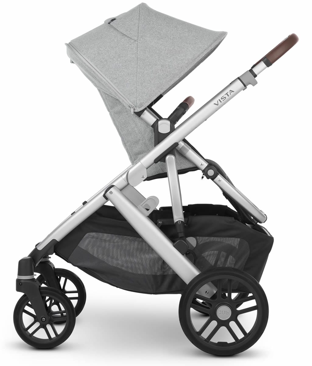 UPPAbaby Vista V2 Single-to-Double Stroller - Stella (Brushed Grey Melange) - 0320-VIS-US-STL
