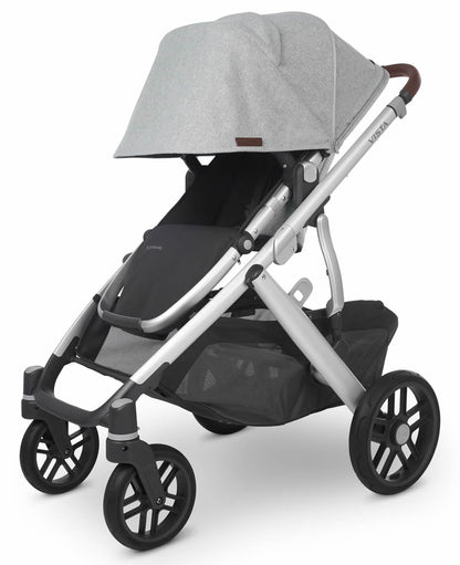 UPPAbaby Vista V2 Single-to-Double Stroller - Stella (Brushed Grey Melange) - 0320-VIS-US-STL
