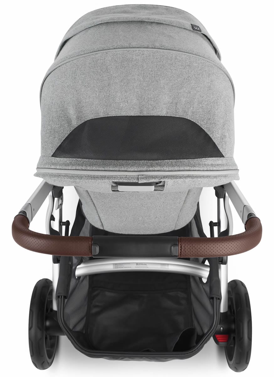 UPPAbaby Vista V2 Single-to-Double Stroller - Stella (Brushed Grey Melange) - 0320-VIS-US-STL