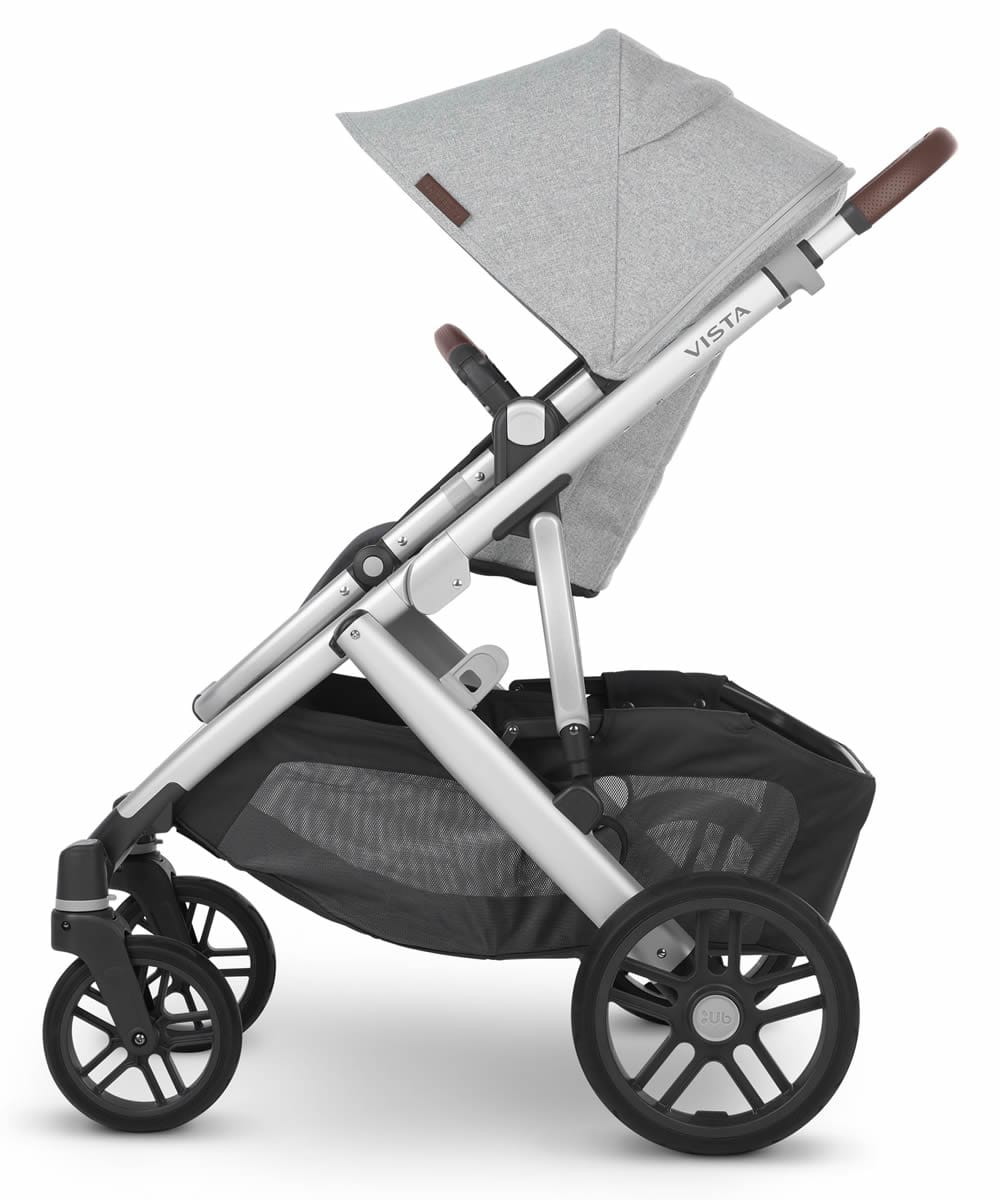 UPPAbaby Vista V2 Single-to-Double Stroller - Stella (Brushed Grey Melange) - 0320-VIS-US-STL